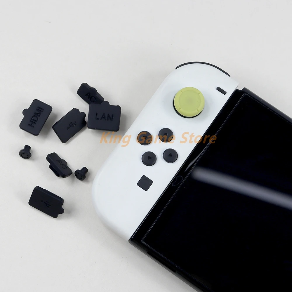 50sets For Nintendo Switch OLED Dust Plug Silicone Dustproof Cover Stopper Dust Proof Case For Switch NS Lite Console