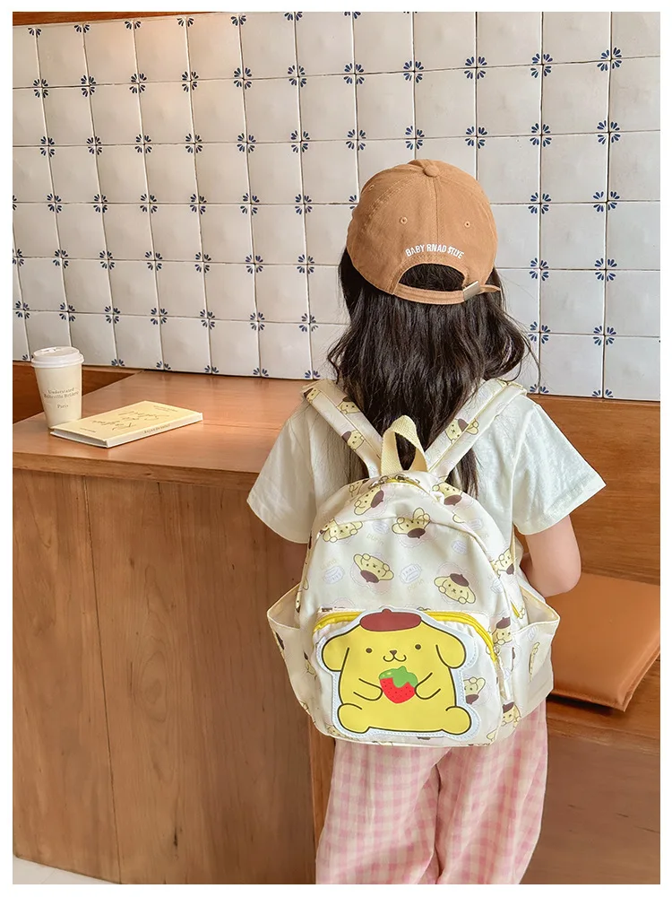 Sanrio, Kulomi Series Cartoon Kindergarten School Bag Fashion Anime Kids Backpack Cute Children\'s School Bag Trend Backpack