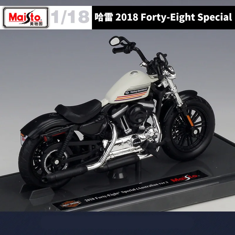 Maisto 1:18 Harley 2018 Forty-Eight Special Alloy Racing Motorcycle Model Diecast Metal Street Sports Motorcycle Model Kids Gift