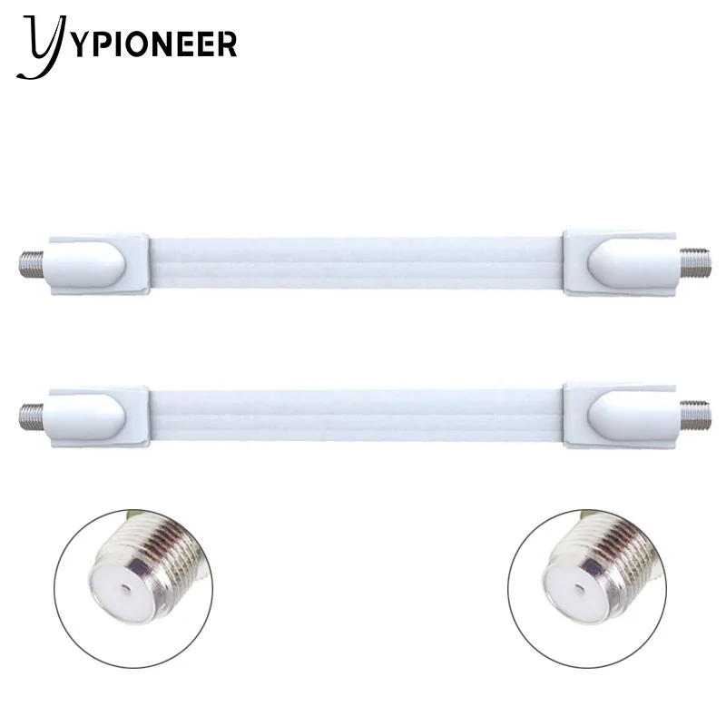 YPioneer T10032 Window Flat F Female Connector Cable Coax Coaxial RG6 RG-6 for Door TV Satellite