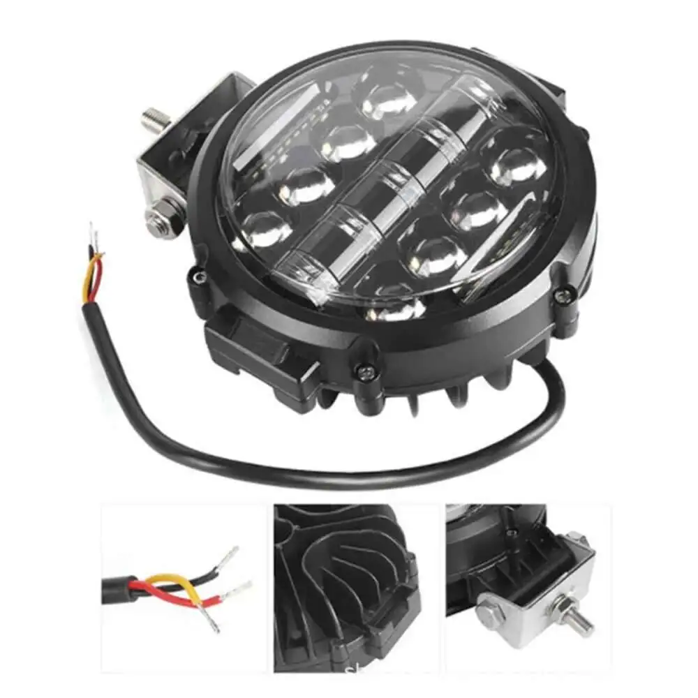 7-Zoll-LED-Arbeitsscheinwerfer, universeller Fahrlichtstrahler, Nebelscheinwerfer für Jeep, 4x4, SUV, UTV, ATV, Offroad, Boot, Traktor, LKW, Fahrzeug – Detail 7