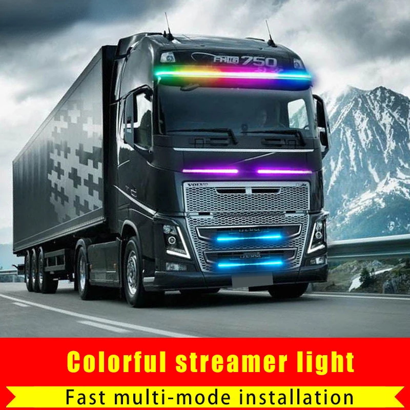 

24V 5050SMD Strobe Running Streamer Led strip lights Dynamic Streamer For Van Truck Tailgate Flexible DRL Car Styling