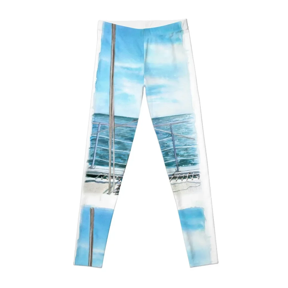 

Ocean View Leggings Sweatpants gym wear Womens Leggings