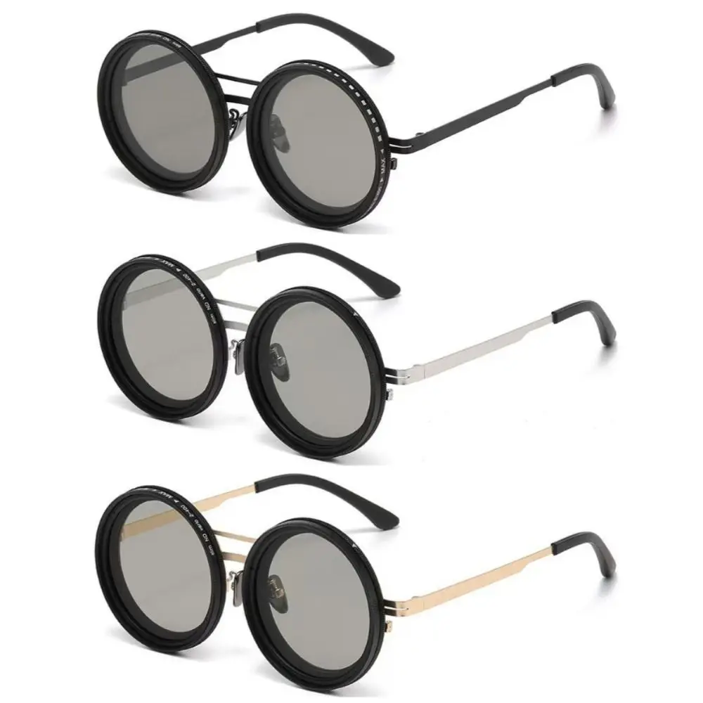 Gafas de sol ND9 para pesca – Redondas retro con atenuación UV - imagen 3