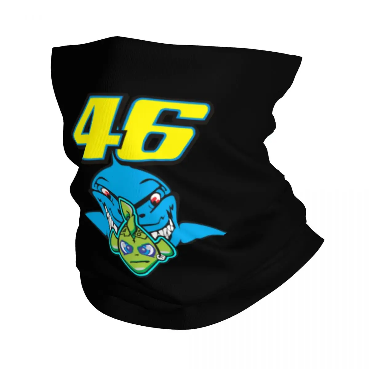 Custom Motorcycle Racing Rossi Neck Gaiter Women Men Windproof Winter Bandana Scarf for Hiking