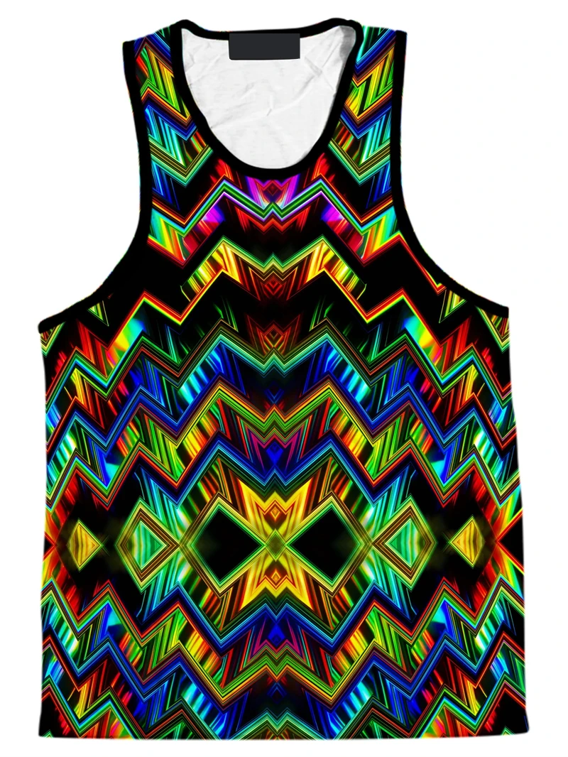

New Summer Men Vest Oversized Harajuku Vintage 3D Magic Mushroom Print Men's Sleeveless Tank Tops Streetwear Sport Fitness Teees