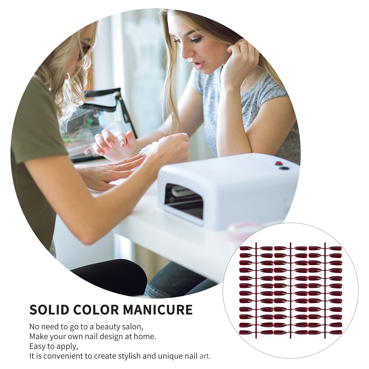 72Pcs Long Fake Nails for Women False Nail Art Set with Fancy Designs Easy to Apply No Salon Visit Needed for Party Club Events