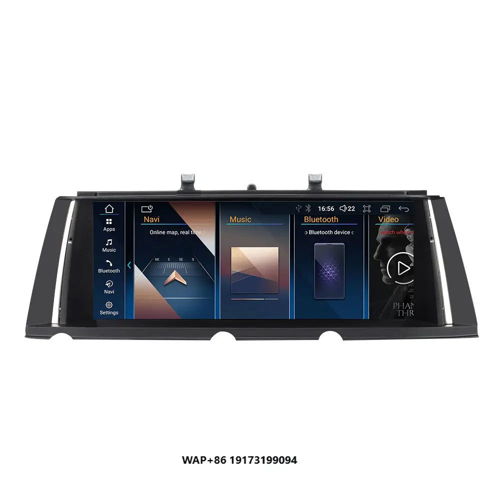 Radio Mobil Android 14 10,25 inci untuk BMW Seri 7 F01 F02, Wireless Carplay, Android Auto, GPS Navi, Pemutar DVD, DSP, BT, Grosir, WIFI
