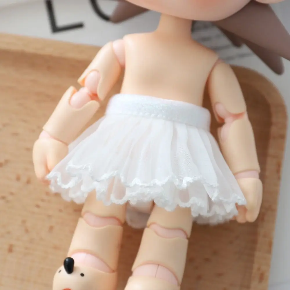 Fashion Doll Mesh Skirt Handmade DIY Dolll Princess Skirt Black/White Dolls Clothes Accessories