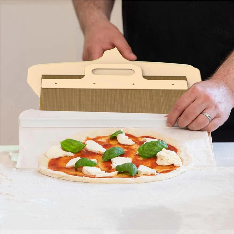 

ABHZ-Pizza Spatula Paddle With Handle Portable Pizza Sliding Cloth Peel Durable Best Pizza Tool For Cakes Breads