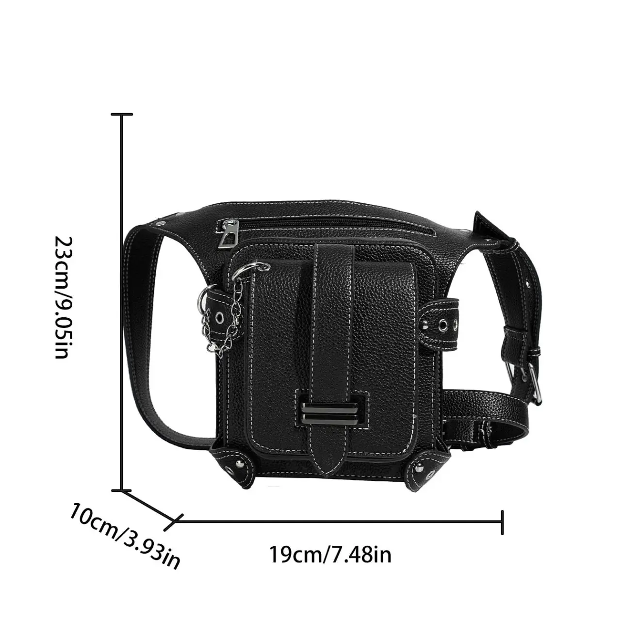 Fashion Cyberpunk Style Waist Leg Bags Victorian Style Holster Bag Motorcycle Thigh Hip Belt Packs High Quality Wallet Card Bag