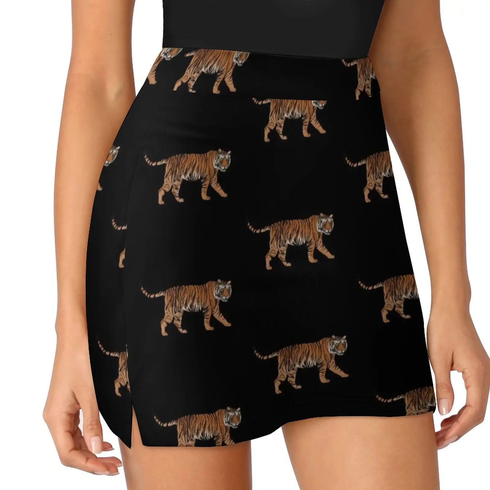 

Tiger digital art Mini Skirt korean skirt kawaii skirt