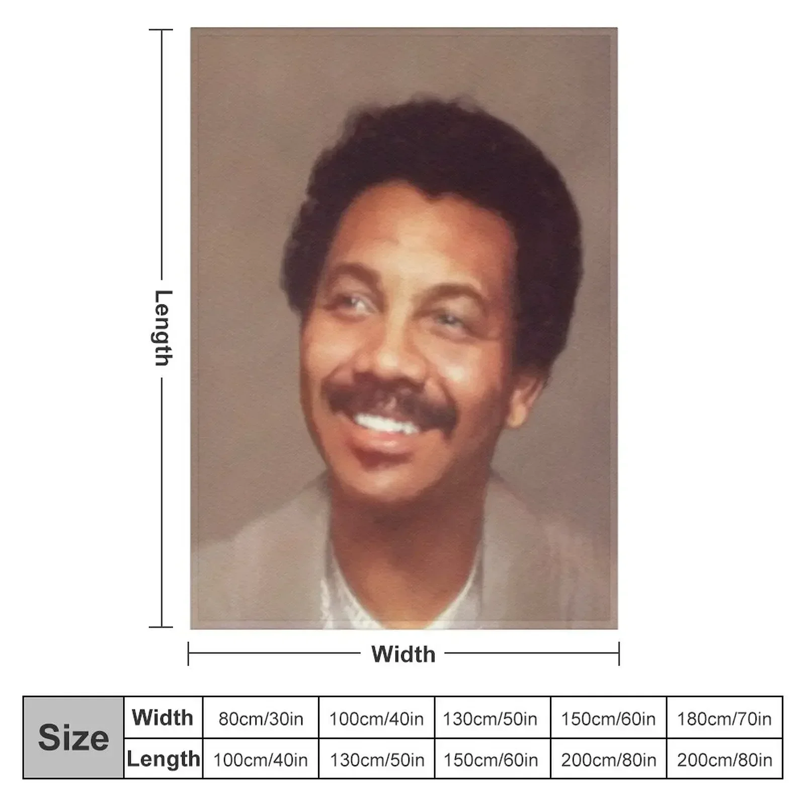 Tyrone Davis, Music Legend Throw Blanket Travel Winter beds Thin Picnic Blankets