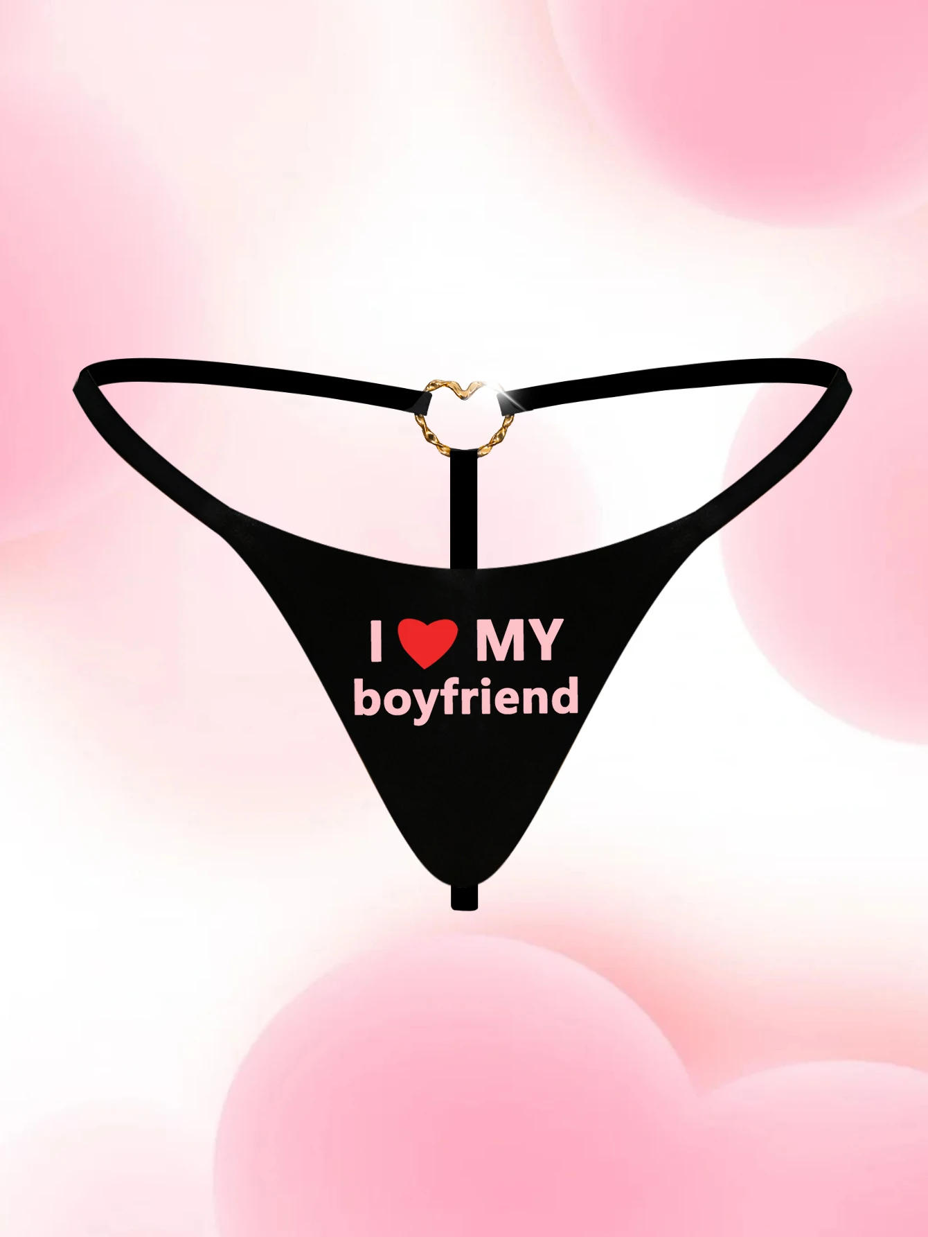 Varsbaby-ropa interior con Tanga y letras atrevidas, bragas con estampado I love my boy friend, Tanga juguetona, Bikini sin costuras con espalda en T