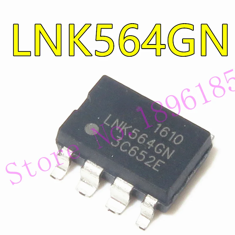 (5piece) LNK564GN SOP-7 Energy Effi cient Off-Line Switcher IC for Linear Transformer Replacement