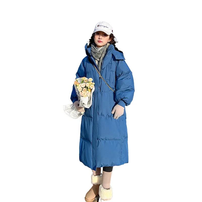 

Baggy Hooded Cotton Jackets Women Winter Plush Thickened Quilted Jacket Harajuku Short Bread Clothing Jacket Long Cotton Coats