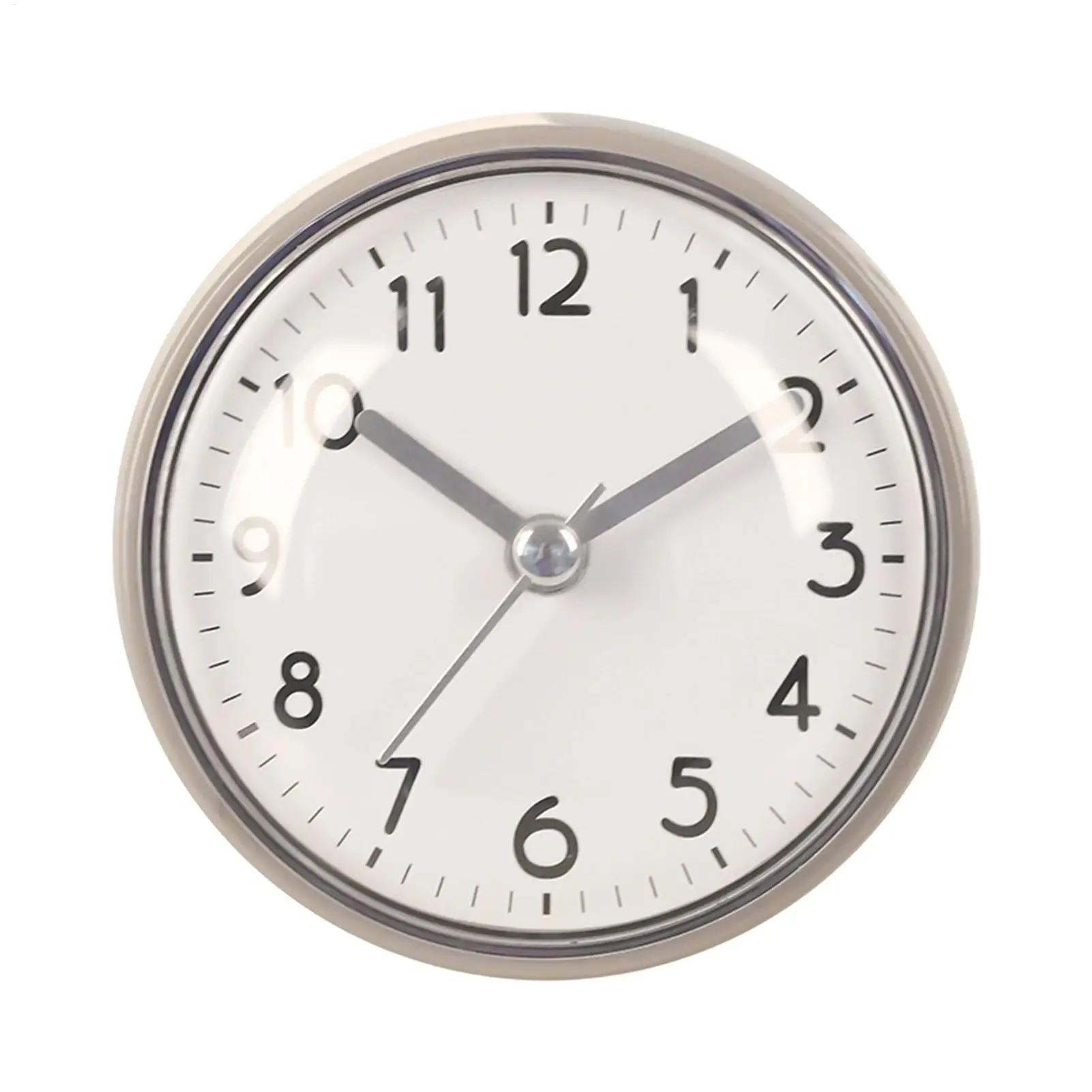 Mini Sucker Wall Clock Bathroom Anti-Fog Waterproof 7cm Kitchen Toilet Living Room Waterproof Small Quartzs Table Clock