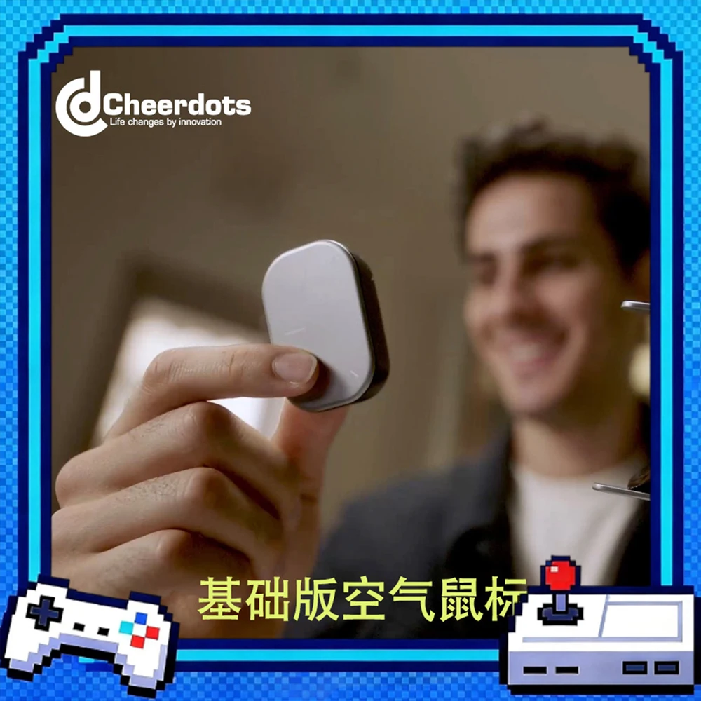 Cheerdots 2 Dual-Mode Wireless Air Mouse Portable Presentation Remote Bluetooth Controller for Laptop Tablet Office Meeting