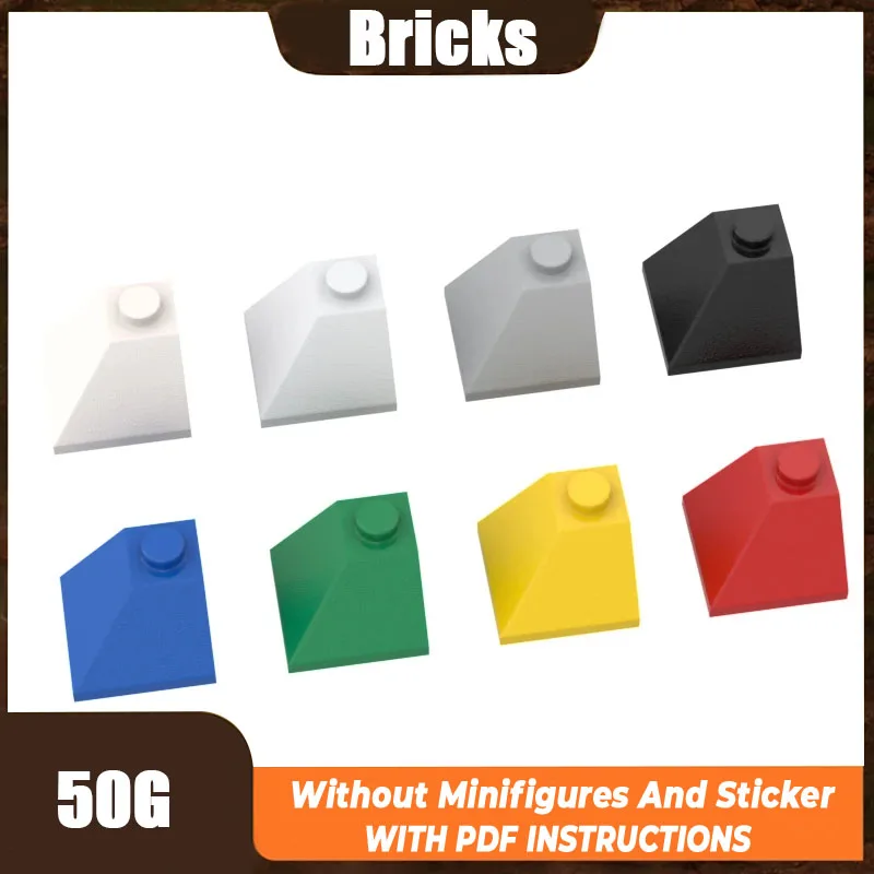 50g MOC Parts 3045 Slope 45° 2 x 2 Double Convex Corner Compatible Bricks DIY Building Blocks Particle Kids Brain Toy Gift