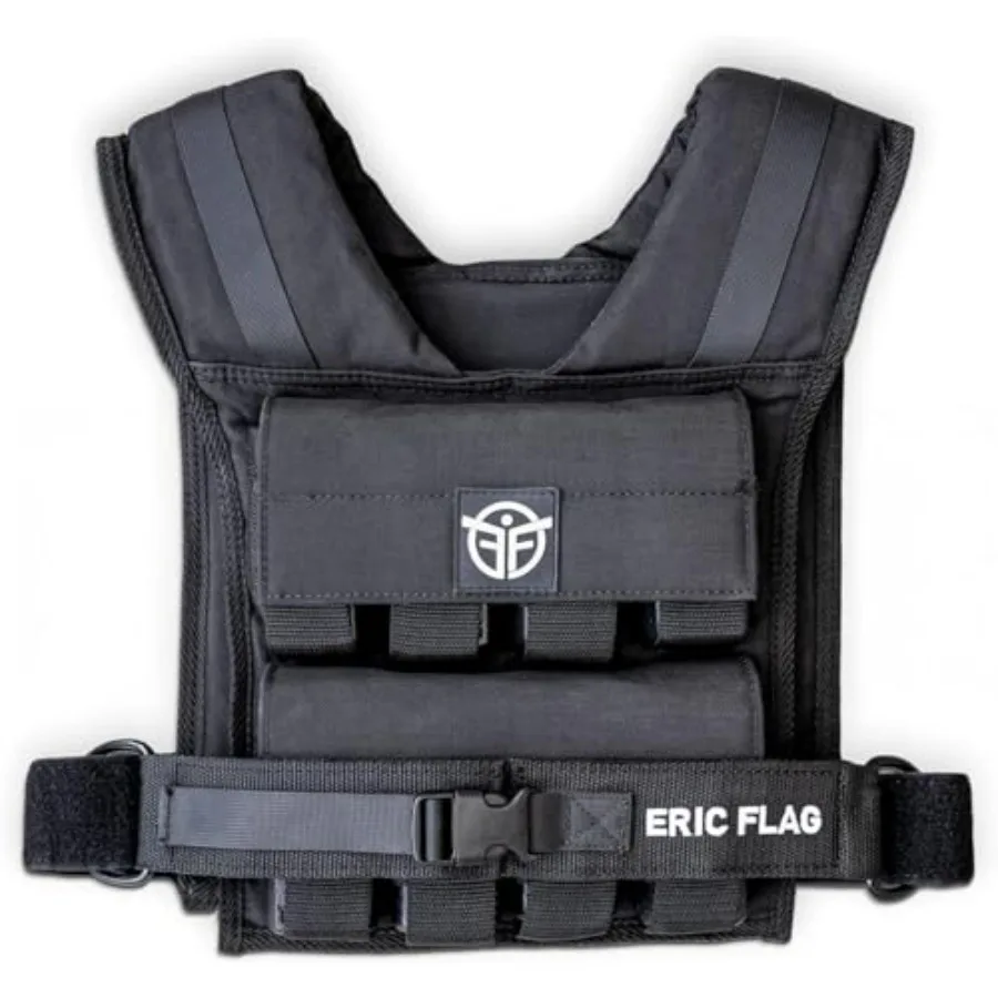 Chaleco ponderado de 40 lb para hombres y mujeres - Ajustable 0-40 lb con 16 pesos de hierro, resistente para calistenia, correr y caminar -