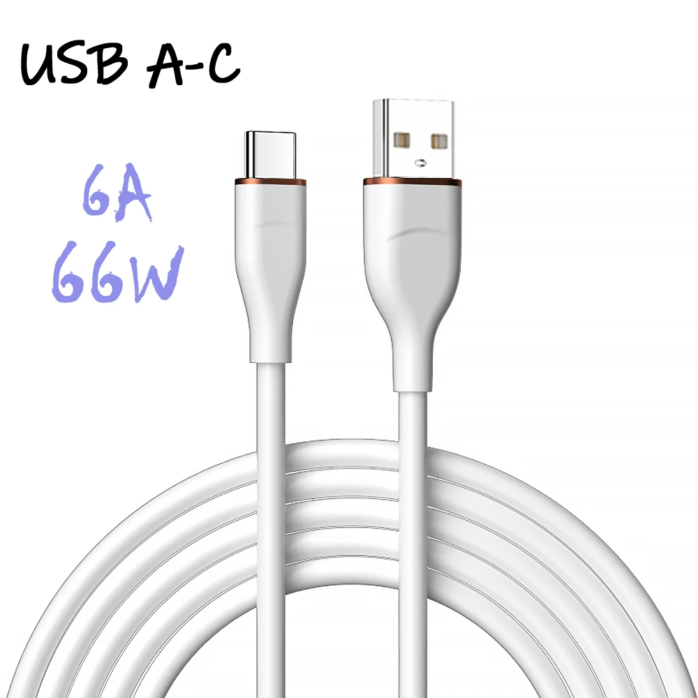 UGOURD Flüssigsilikon USB-Typ C auf C Schnellladekabel 66 W USB auf C PD 60 W 45 W 27 W für Huawei SCP Xiaomi iPhone 15 16 Pro Max