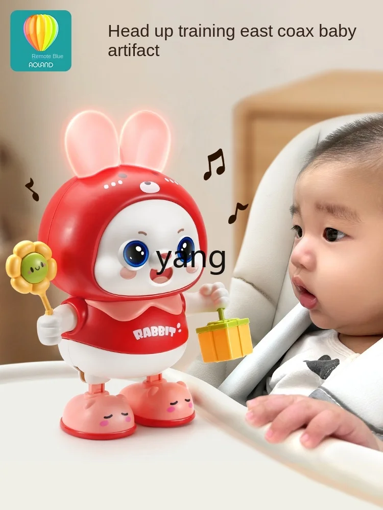 CX Baby Toys 0 1 Year Old Baby Early Education Puzzle 2 Head up Eye Massager Dancing