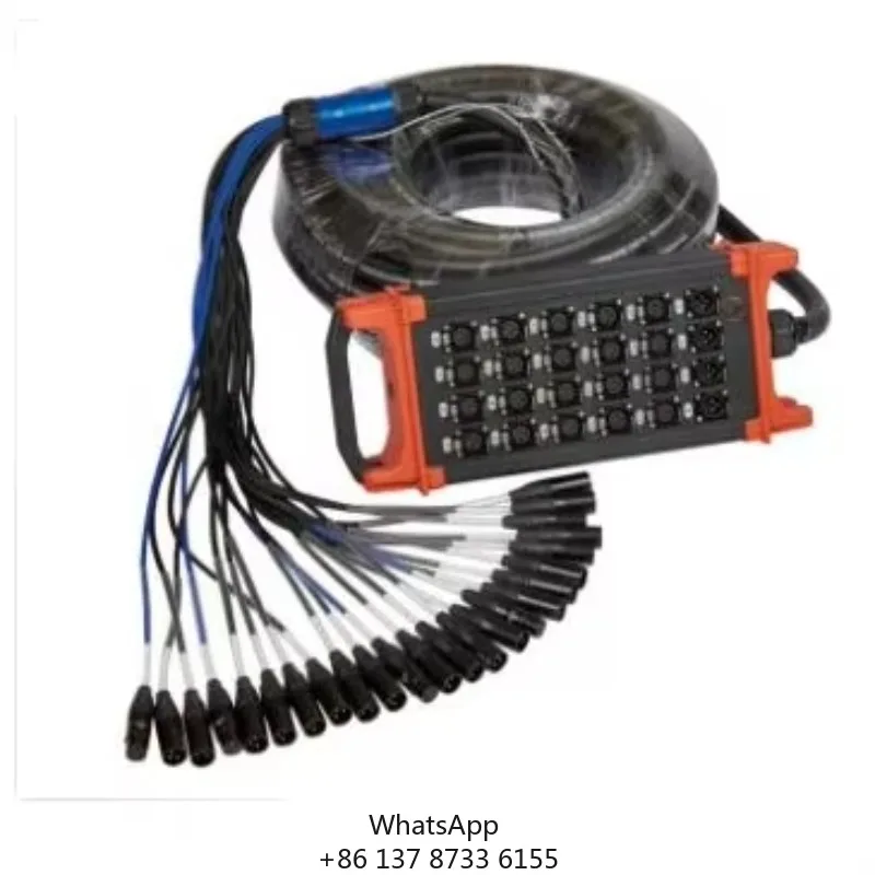 

Professional 24-Channel Stage Box With XLR Connector PVC Jacket Combination Shielding For 20/30/50 Meter Speaker Application