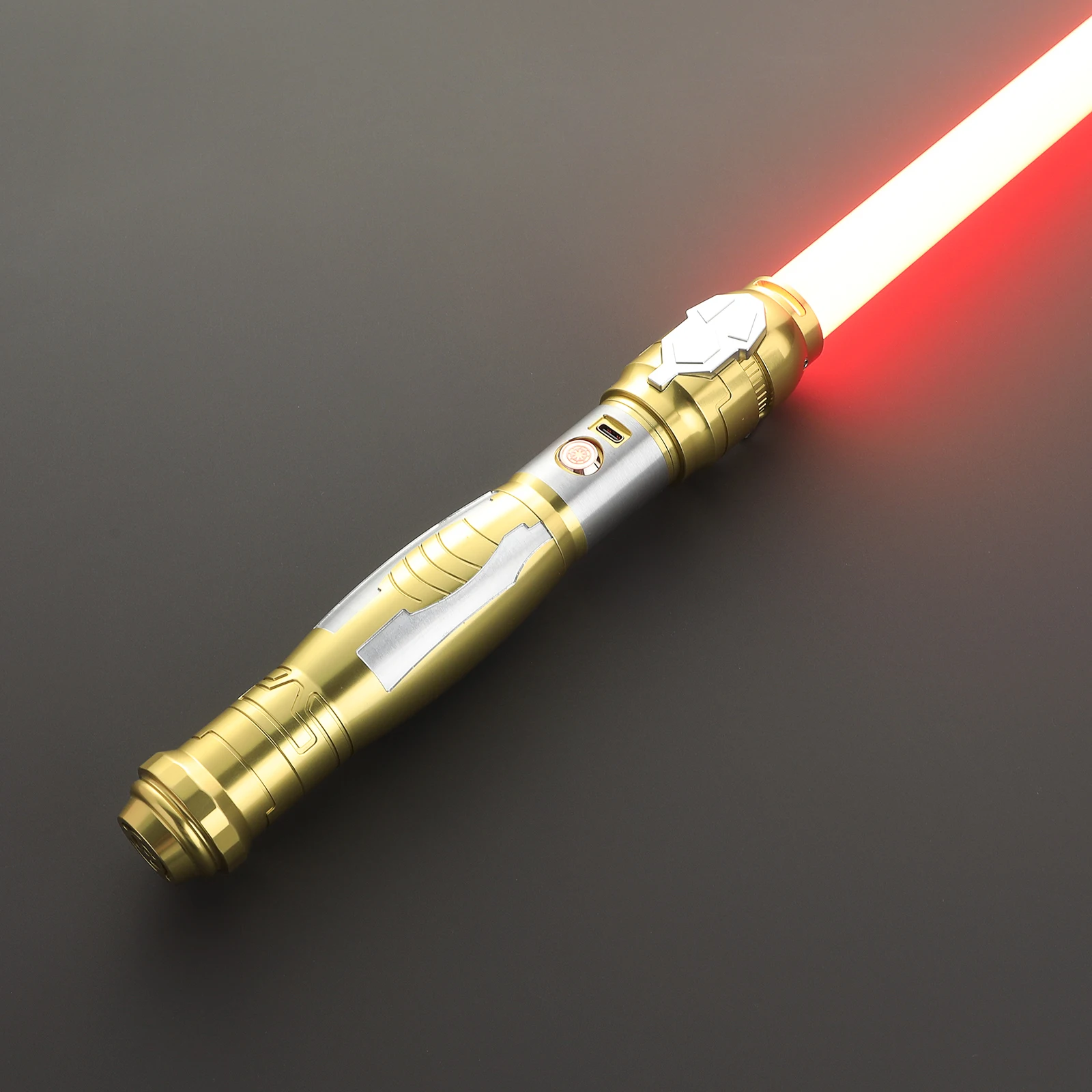 DamienSaber Xeno3.0 Pixel Lightsaber Sensitive Smooth Swing Light Saber Force Heavy Dueling Blade Metal Hilt with 34 Sound Fonts