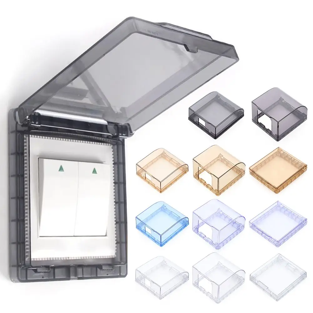Power Outlet Supplies Self-Adhesive Protection  Switch Protective Cover Electric Plug Cover Wall  Waterproof Box