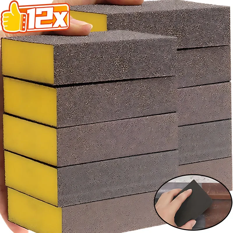 

Reusable Washable Sanding Block Multi Grits Sandpaper Sponge Wood Drywall Paint Surface General Hand Polishing Abrasive Tool