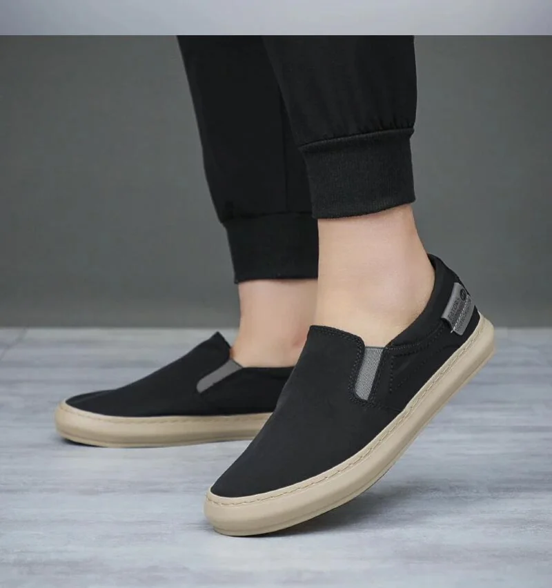 

Summer Breathable Canvas Shoes Men Loafers Slip On Sneakers Fashion Casual Men Shoes Lightweight Flats Men Driving Zapato