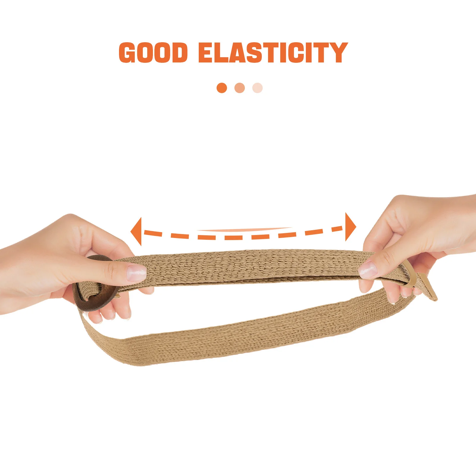 Cinturón de cintura tejido marrón para mujer, pretina trenzada, vestidos informales, faja de cintura ajustable, hebilla de madera, cinturón ancho bohemio