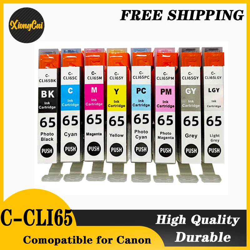 Coompatible for CLI65 CLI-65 CLI 65 Premium Color Compatible Inkjet Ink Cartridge For Canon Pixma PRO-200 PRO200 PRO 200 Printer