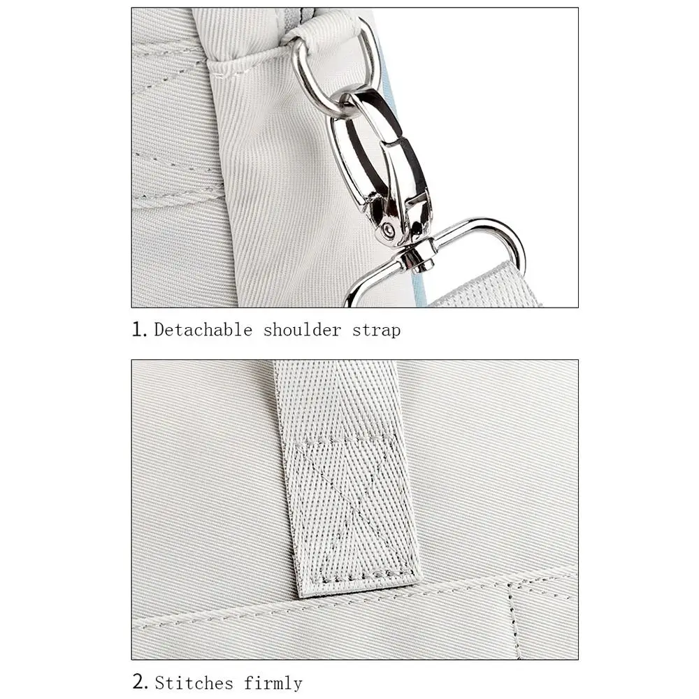 14/15.6 Inch Laptop Shoulder Sleeve Bag Portable Waterproof Laptop Notebook Case Removable Shoulder Strap Shockproof