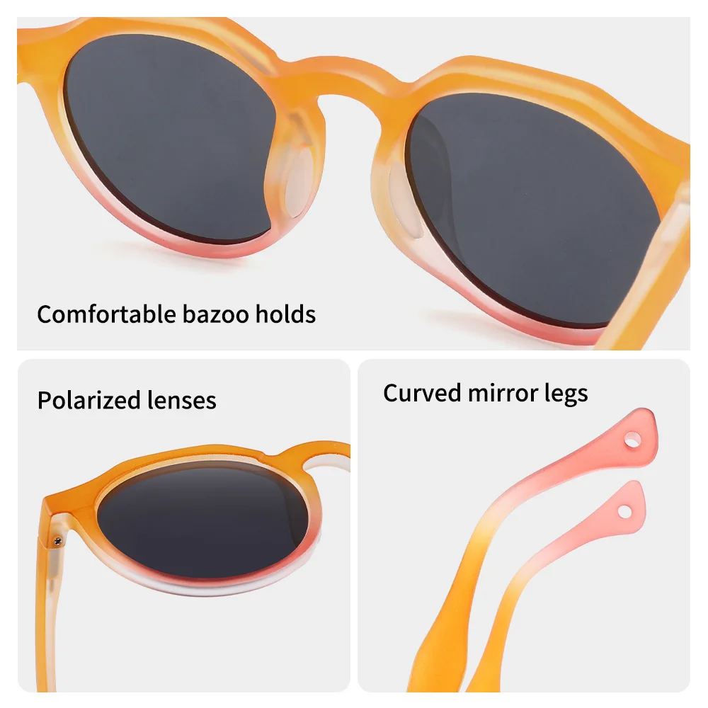 

Boys, girls, children's retro hip-hop punk style sunglasses, suitable for mountaineering, tourism, and beach use