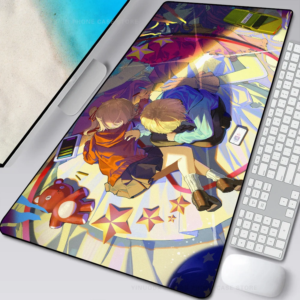 

O-Oshi No Ko H-Hoshino Anime Mousepad Mouse Mat Desk Mat With Pad Gaming Accessories Prime Gaming XXL Keyboard Pad