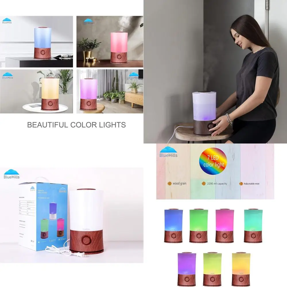 

Аромадиффузор и увлажнитель воздуха для больших помещений объемом 2000 мл с 40-часовым временем работы и высокой производительностью распыления