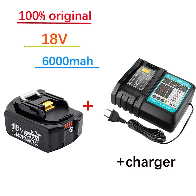 BL1860 Li-ion Battery forMakita 18V 6.0AH Battery BL1860B BL1840 BL1845 BL1850 BL1830 BL1860B LXT 400 Rechargeable battery