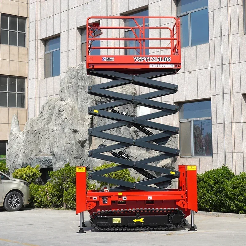 

Hot Sale Telescopic Ladder 10m Aluminum Hydraulic One Man Lift Platform Aerial Platform Hydraulic Goods Lift Manual Mast Lift