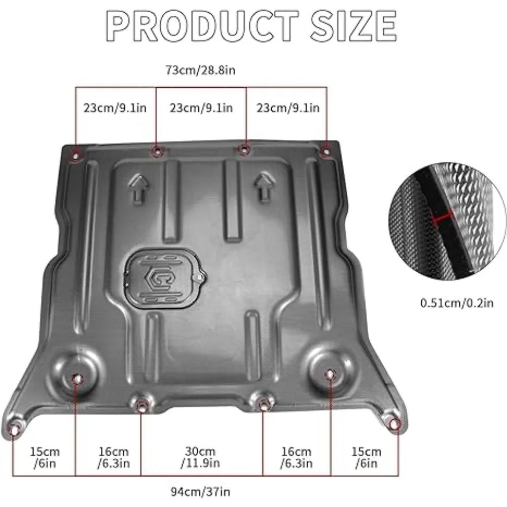 Car Rear Engine Splash Shield Skidplate Engine Protection Plate Protection Device Accessorie for Tesla Model 3 Model Y All Year