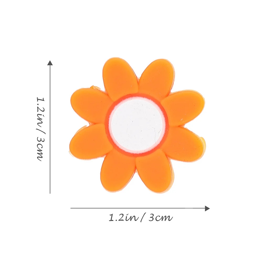 7 قطع من مخمدات مضرب التنس على شكل زهرة ممتصات الاهتزاز من السيليكون المقاوم للصدمات ملحقات المضرب الصغيرة خفيفة الوزن