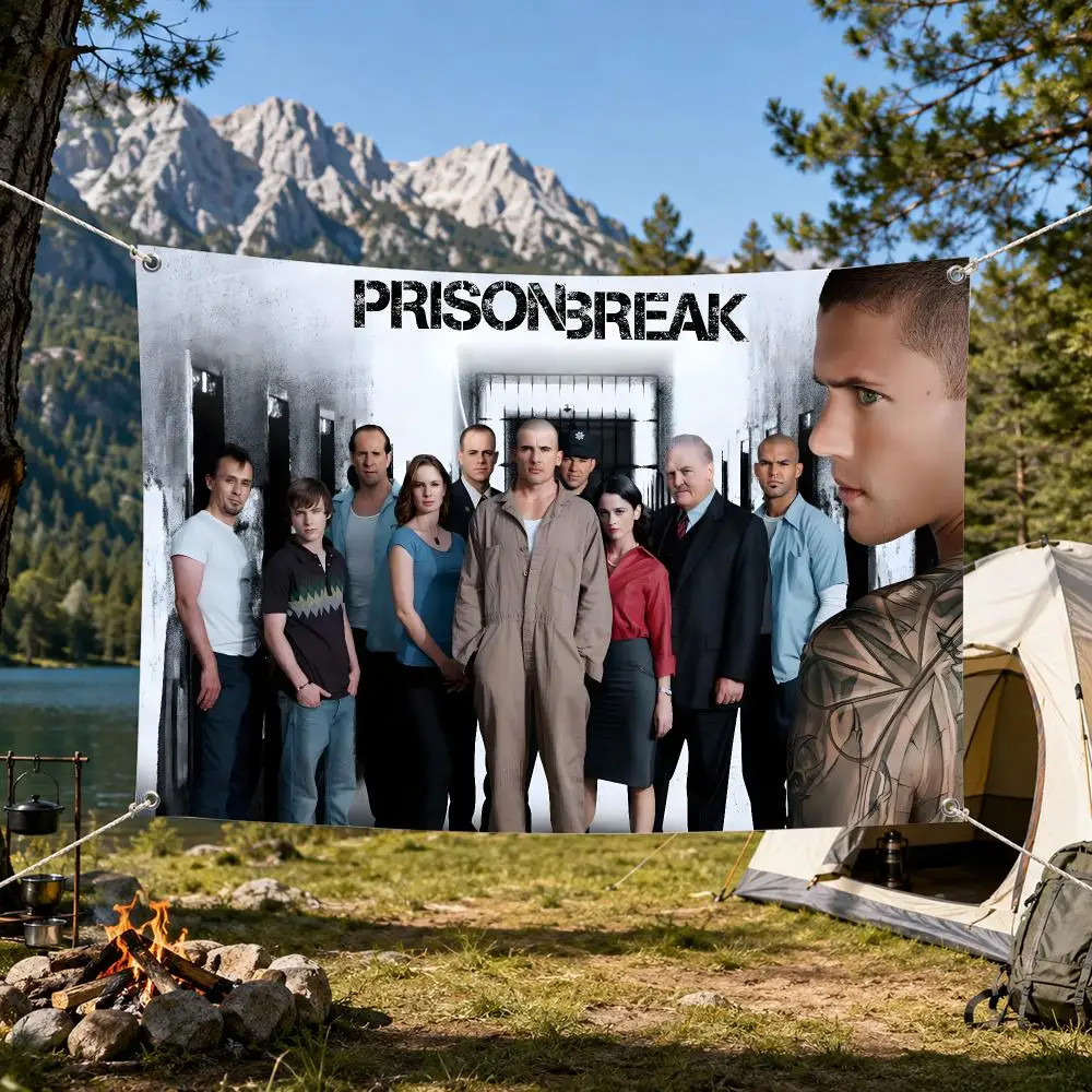 Prison Break Flags Aesthetic Wall Tapestry Printed Wall Hanging Living Room Party Outdoor Decor