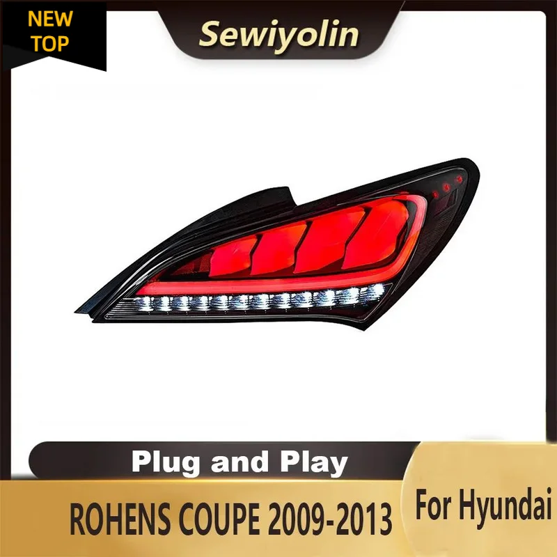 

For Hyundai Rohens 2009-2012 Car Accessories Animation LED Trailer Light Tail Lamp Rear DRL Signal Automotive Plug And Play