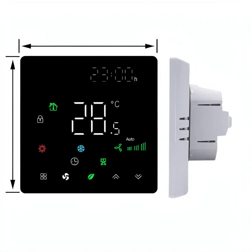 Smart HVAC Control Thermostat For For Duoye Central Air Condition Fan Coil Unit Adjustable Temperature Wall Mount Switch