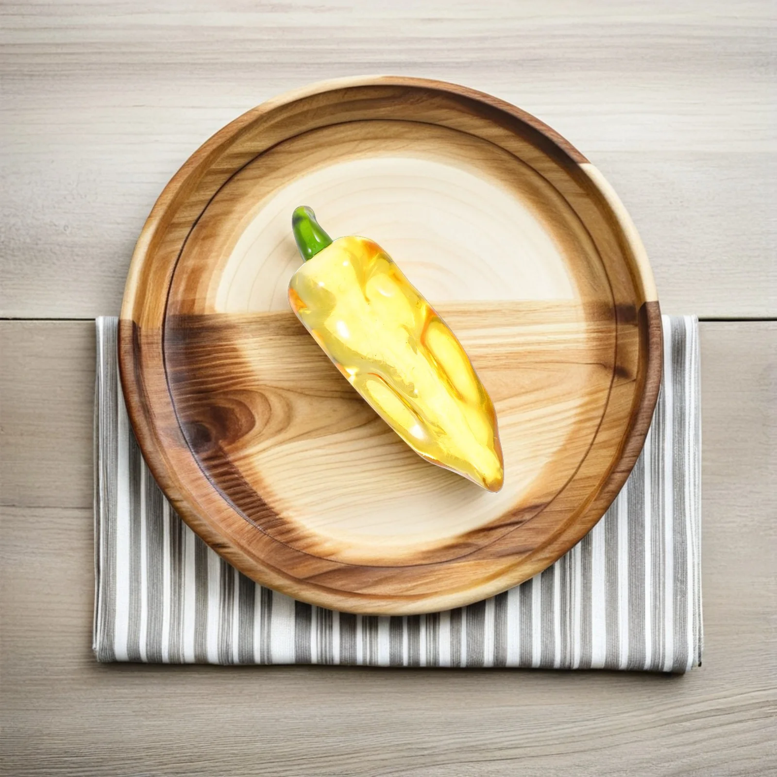 

Crystal Chili Ornament Lifelike Fake Vegetables Chinese Style Decorative Home Accessories Kitchen Shelf Display