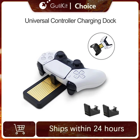 GuliKit Universal Controller Charging Dock Dual Charger for PS5 Switch…
