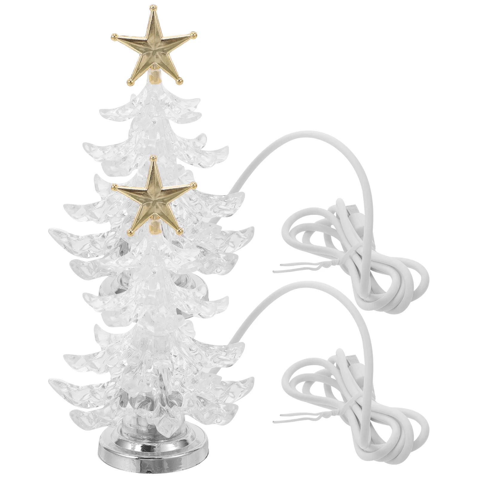 2 قطعة مصباح شجرة عيد الميلاد ديكور عيد الميلاد ضوء الليل لغرفة النوم غرفة المعيشة مكتب سطح المكتب مصباح حفل زفاف