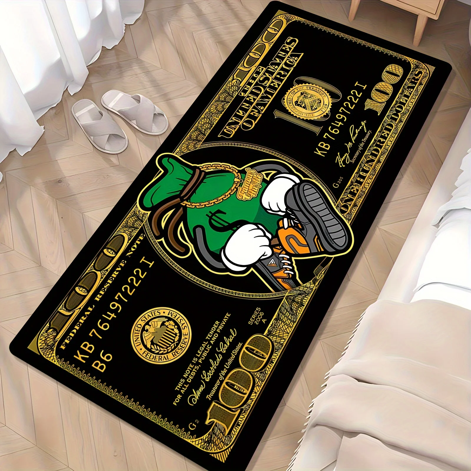 Home Xmas Decor Ideas - Karpet Area Pola Tagihan $100, Sentuhan