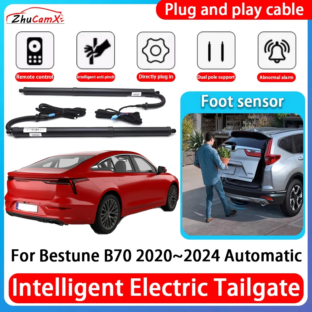 

ZhuCamX Car Power Trunk Electric Suction Tailgate Intelligent Tail Gate Lift Strut For Bestune B70 2020~2024 Automatic