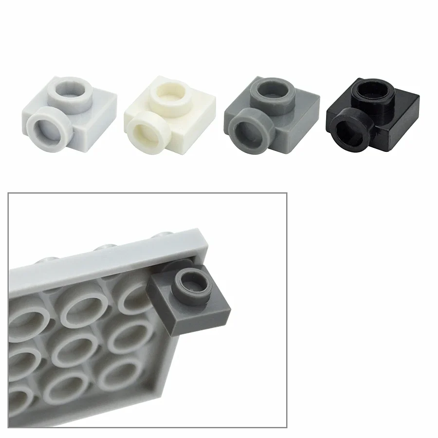 DIY Enlighten Block Brick Part 1x1 Side Knob D133 100pcs Side With Dots Compatible With Assembles Particles JH1780 Kids Toys